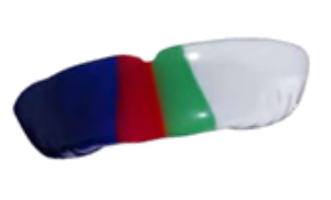 Four Striped Mouthguards, Custom Made in Scotland